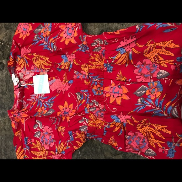 ☀️☀️Lined Short Sleeve Floral Maxi Dress Cotton - Picture 4 of 4